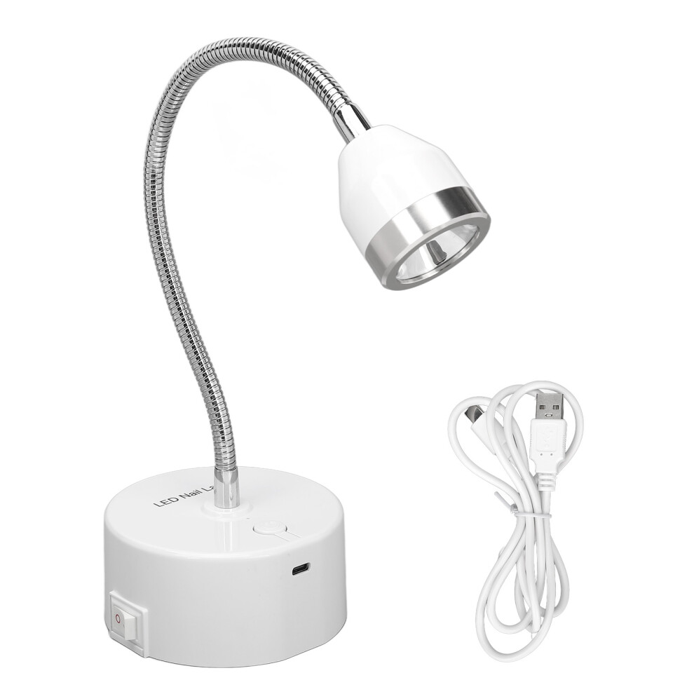Light Portable Uv Led Nail Dryer For Gel Nails Rechargeable Flash Cure Nail Lamp With Gooseneck Quick Drying Cordless Nail With Adjustable Angle And