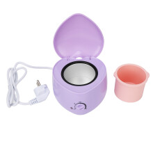 Kit d'épilation avec chauffe rapide et uniforme, pot à cire en silicone antiadhésif, chauffe-cire électrique portable, adapté aux peaux