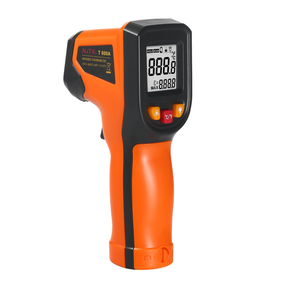 Infrared Thermometer T600a Noncontact Temp Gun 50C To 600C (58F To 1112F) Emissivity Function For Automotive 9365369422780