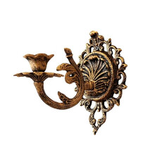 Vintage Wall Mounted Candle Holders Antique Bronze Sconces for Farmhouse Fireplace and Wedding