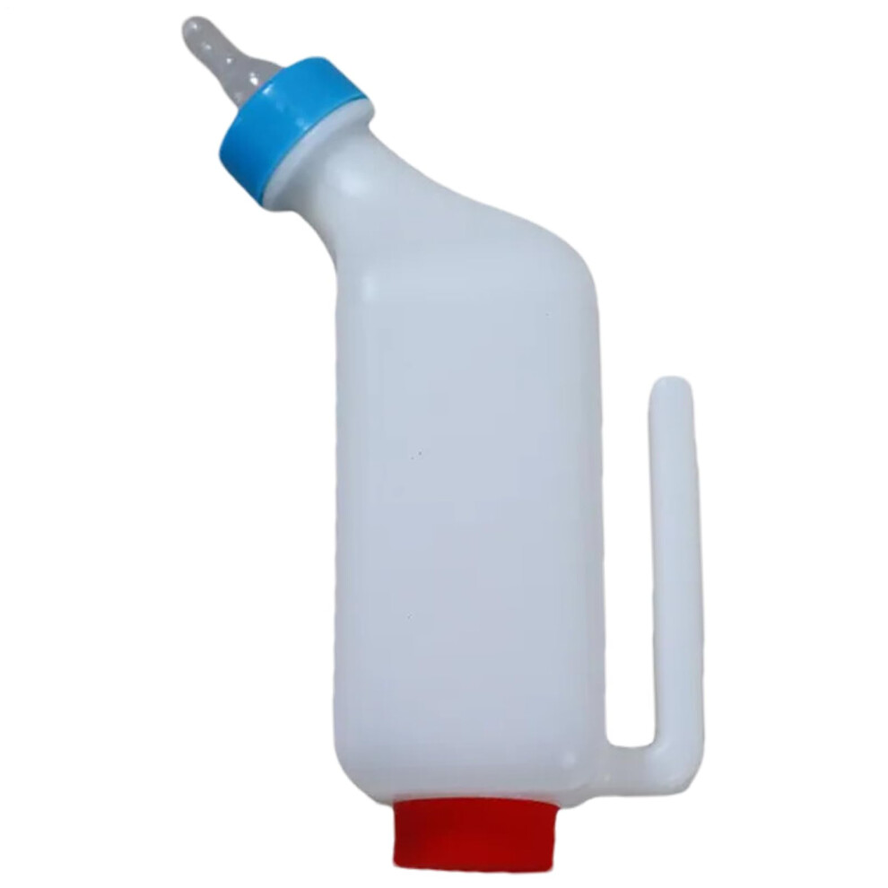 Lamb and Goat Feeding Bottle with Soft Nipple, Clear Scale, Hangable Feeder for Newborns