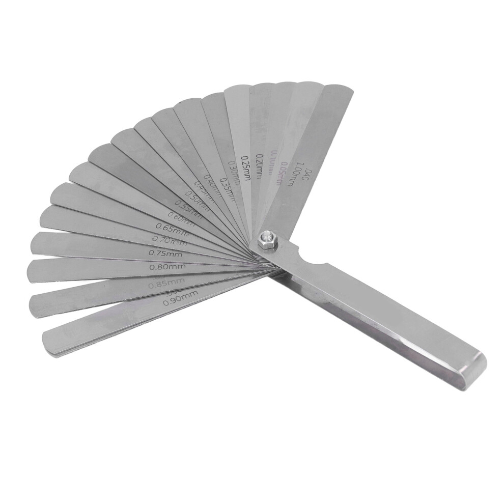 Stainless Steel Feeler Gauge Set 0.05-1.00Mm Precision Gap Tool 3121382248112