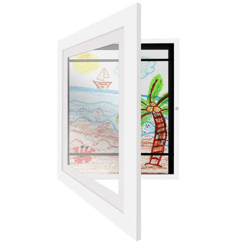 Kids Art Frame A4 Front Opening for Easy Artwork Change, Changeable Children Artwork Display