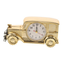 Vintage Alarm Clock with Silent Precise Movement, Retro Car Design Desk Decoration for Bedroom