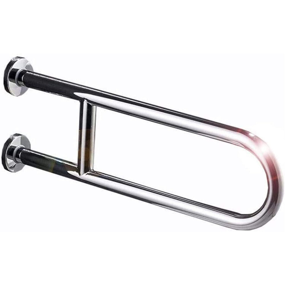 Bathroom Grab Bar with Elegant AntiSlip Grip, UShaped Shower Safety Handle for Elderly and Disabled