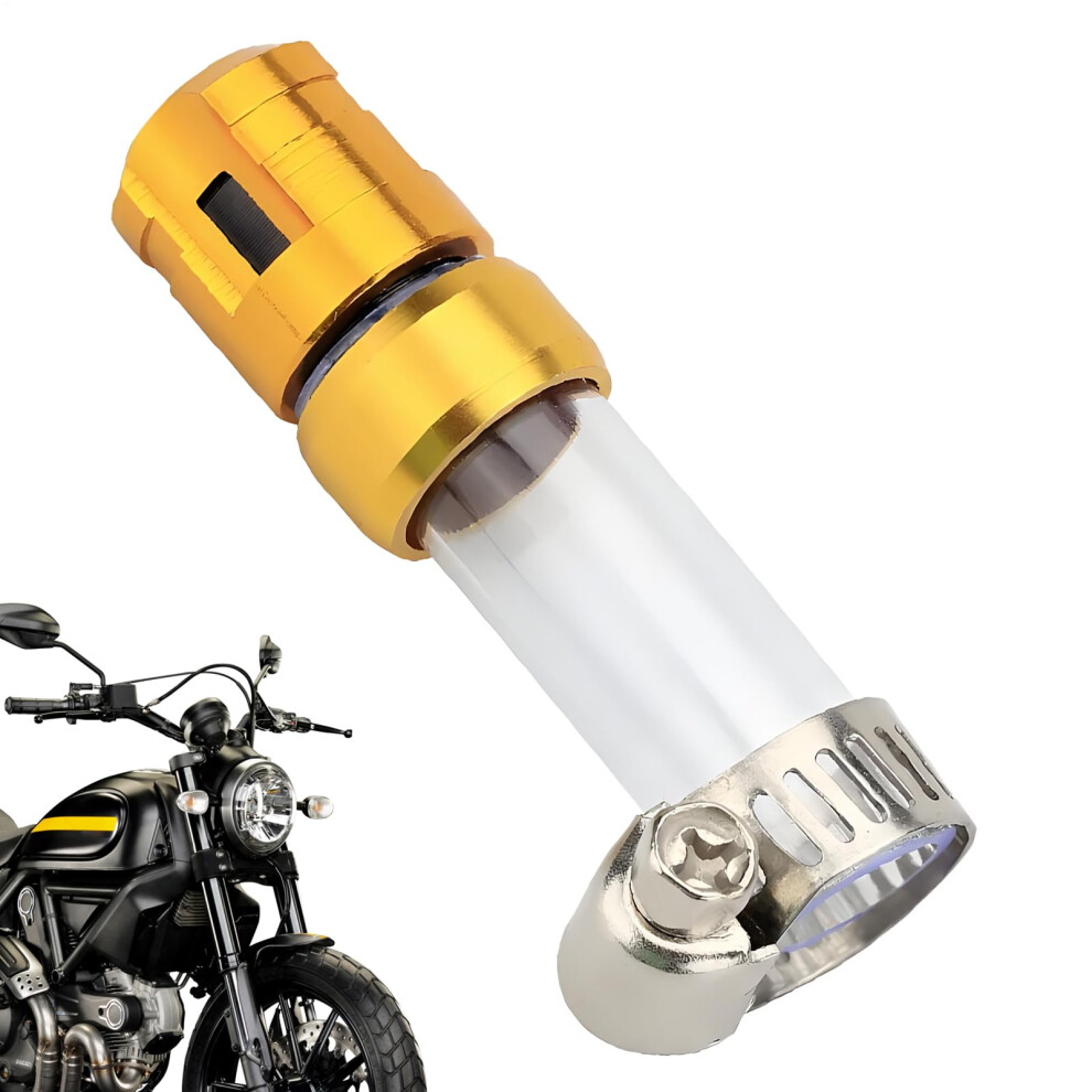 Motorcycle Air Filter Drain Pipe Finish Head Plug For Air Intake Pipe Replacement Accessories Gold 9174973473268
