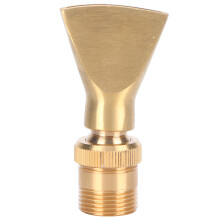 Brass Fan Jet Fountain Nozzle with Precise Water Control and Elegant Spray for Garden Ponds