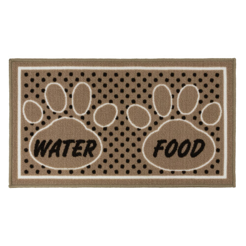 JVL Machine Washable Pet Mat 40×70cm,Dinner Time 1