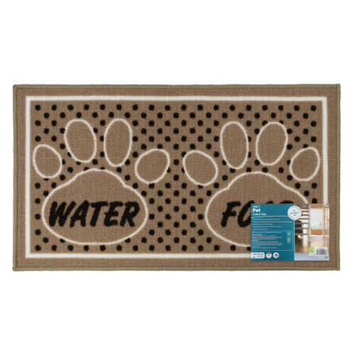 JVL Machine Washable Pet Mat 40×70cm,Dinner Time
