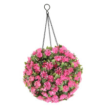 Solar LED Flower Topiary Ball Hanging Garden Decoration Faux Plant for Wedding Outdoor