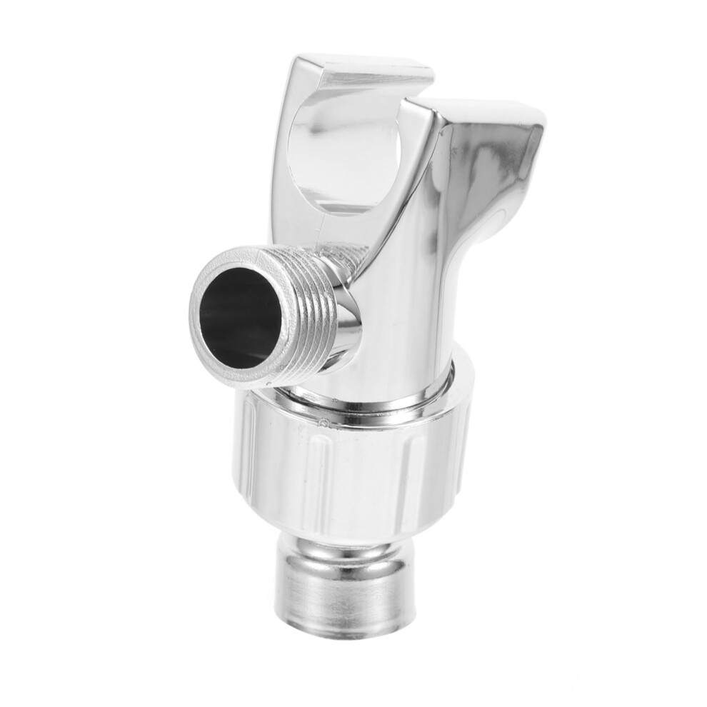 Adjustable Shower Head Holder Wall Mount Bracket With Connector Multi Angle Rotation For Bathroom 9365369329584
