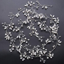Crystal Bridal Headband Tiara with Sparkling Rhinestones for Wedding and Formal Hairstyles