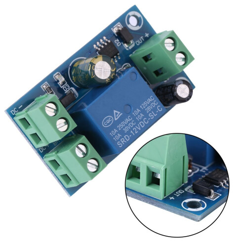 Backup Battery Switch Module with Automatic Power Transfer and Screw Terminals for Incubator, Laptop, Network Systems 1