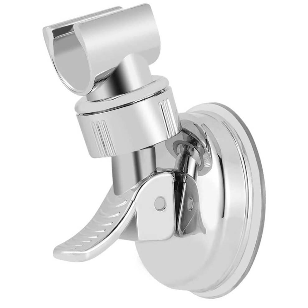 Shower Head Holder With Adjustable Suction Cup Bracket For Bathroom Rail, Universal Abs 10.5X7cm 9164114059055