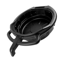 Oil Drain Pan Waste Oil Container Car And Motorcycle PE Material 50X38X13 Cm Black