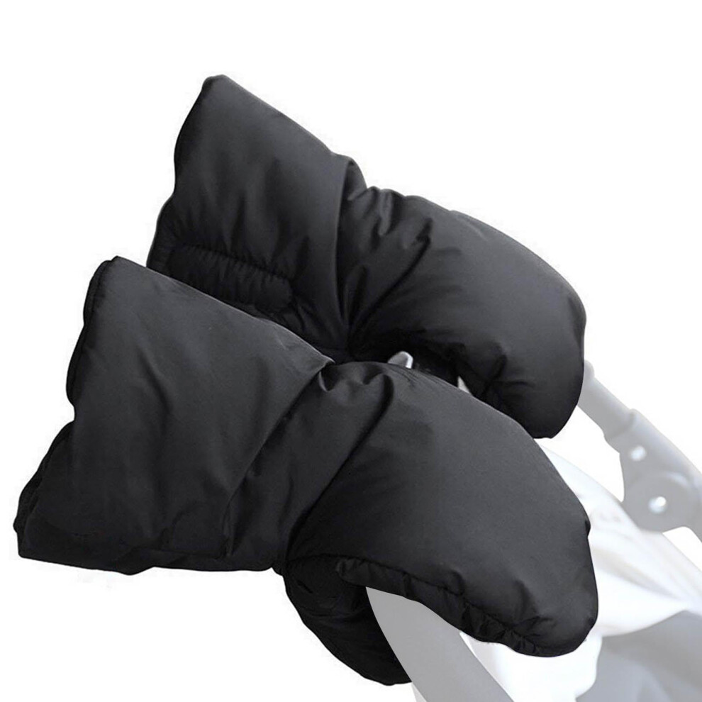 Waterproof Stroller Hand Muff with UltraThick Fleece Warmth for Winter, Universal Fit Gloves for Parents
