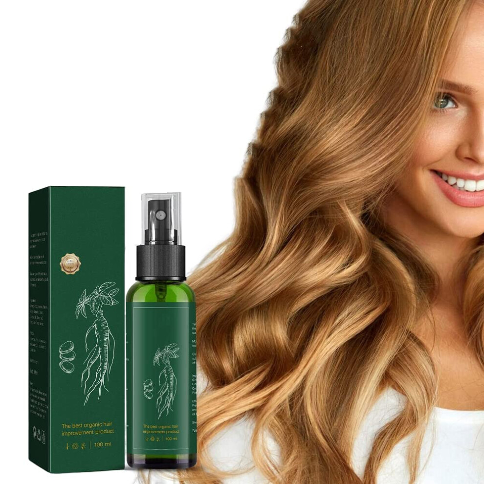 Red Ginseng Hair Regrowth Spray And Ginseng Hair Serum For Thicker Hair And Hair Loss Treatment