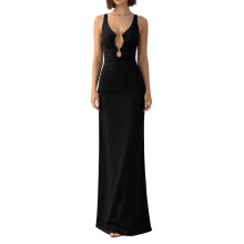 (L, Black) Robe d'été femme, les soirées.