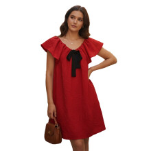 (M, Red) Robe d'été femme, et streetwear.