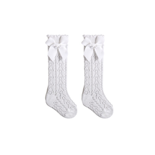 (1-3 Years, White) Calze lunghe neonata, il ginocchio.