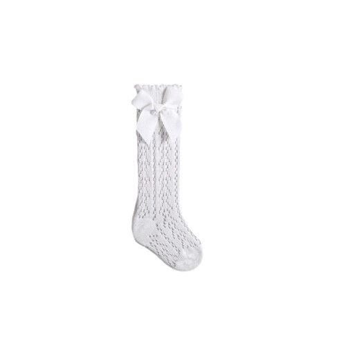 (1-3 Years, White) Calze lunghe neonata, il ginocchio. 2