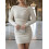 (M, Apricot) Robe courte en style décontracté. 6