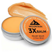 Mountain 3X Relief Balm, Mountain 3X Balm with Organic Arnica & Camphor, Fast Soothing Cream for Knees, Foot, Back, Hands & Joint