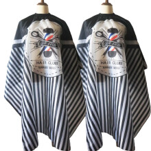 Professional Waterproof Barber Cape Extra Large Hair Cutting Cape Adjustable Neckline 2 Pack Stripe