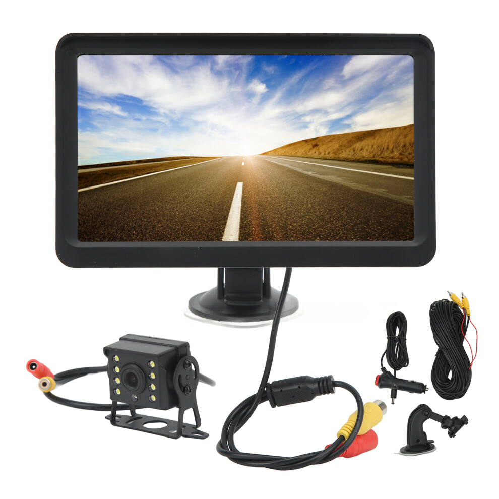 Tft Lcd Display Backup Camera System With Stable Signal Transmission Reversing Line Night Vision 7Inch Screen Ip66 Waterproof Plug And Play Universal 9149926069003