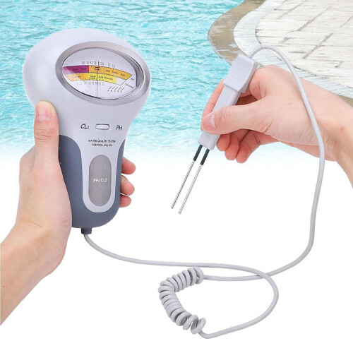 Digital Water Tester 2In1 Chlorine and pH Analyzer for Pool, Spa, Drinking Water, Hydroponics, Lab Testing