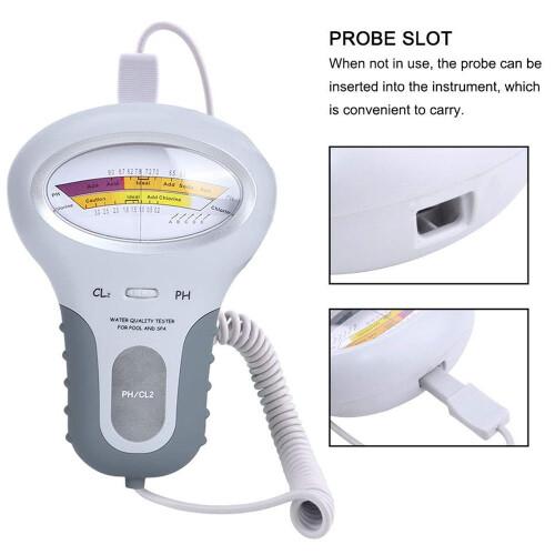 Digital Water Tester 2In1 Chlorine and pH Analyzer for Pool, Spa, Drinking Water, Hydroponics, Lab Testing 1
