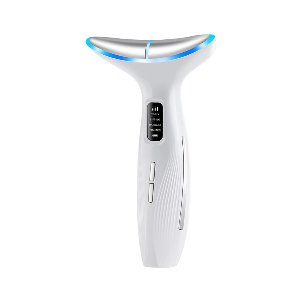 Electric Neck Massager with Heating and LED Therapy, Microcurrent Neck Firming Device for Skin Renewal