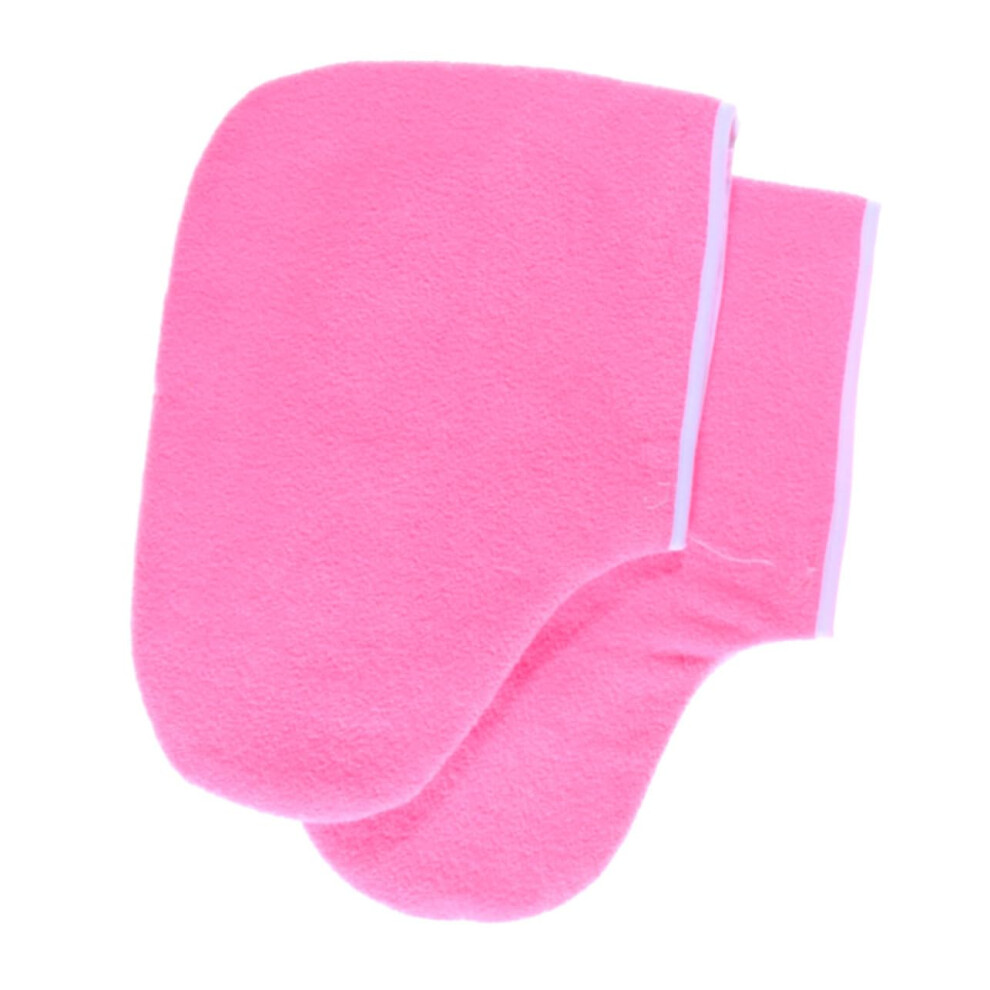 Pink Paraffin Wax Mitts And Foot Covers For Spa Heat Therapy Deep Hydration Moisture Lock Set