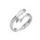 Sterling Silver Hug Ring, Hug Ring, Adjustable Couple Hug Ring, Romantic Love Hugging Hands Open Ring 1