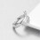 Sterling Silver Hug Ring, Hug Ring, Adjustable Couple Hug Ring, Romantic Love Hugging Hands Open Ring 3