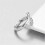 Sterling Silver Hug Ring, Hug Ring, Adjustable Couple Hug Ring, Romantic Love Hugging Hands Open Ring 5