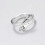 Sterling Silver Hug Ring, Hug Ring, Adjustable Couple Hug Ring, Romantic Love Hugging Hands Open Ring 4