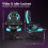 ELFORDSON ELFORDSON Gaming Chair Racing Office Executive Computer Work Cyan 8