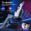 ELFORDSON ELFORDSON Gaming Chair Racing Office Executive Computer Work Blue 5