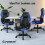 ELFORDSON ELFORDSON Gaming Chair Racing Office Executive Computer Work Blue 10