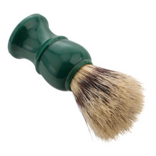 Beard Brush with Gentle Soft Bristles for Men's Beard and Mustache Grooming Travel Shaving Brush