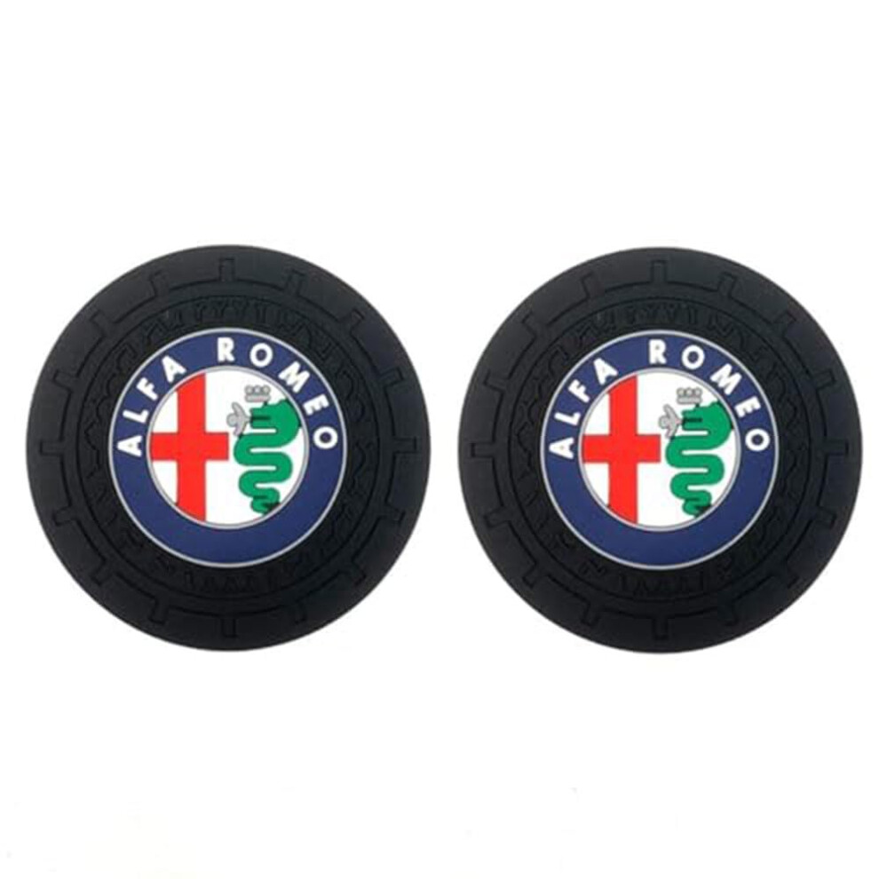 2 Pack Car Cup Holder Coasters Nonslip Drink Mats For 147 156 164 166 159 Mito Giulia Giulietta Stelvio 9365369332980