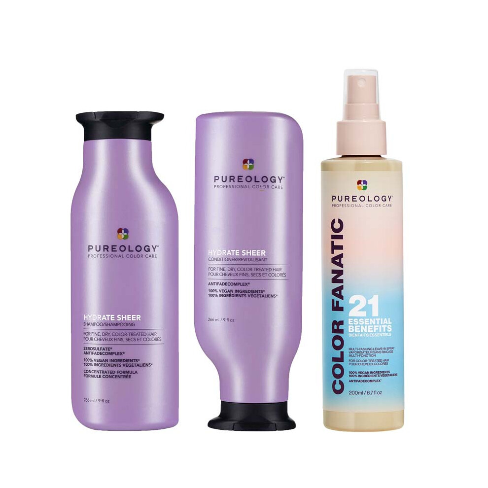 Redken Pureology Hydrate Sheer Shampoo 266Ml, Hydrate Sheer Conditioner 266Ml
