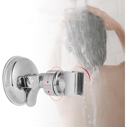 Shower Head Holder 360 Adjustable Wall Mount with Strong Suction NoDrill Installation 2