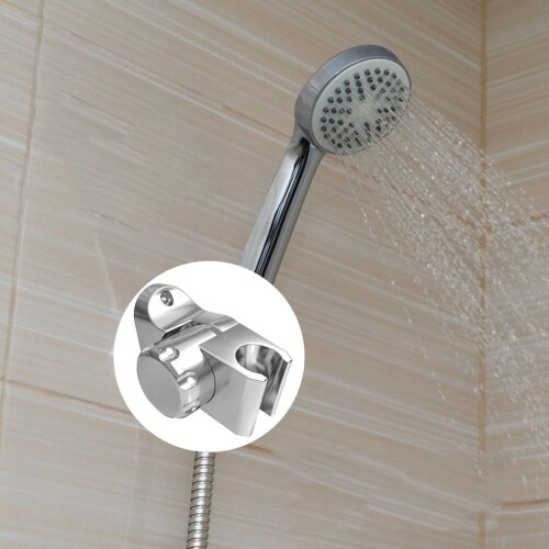Wall Mounted Adjustable Shower Head Holder ABS Bathroom Bracket Stand for Handheld Shower 6cm 1