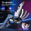 ELFORDSON ELFORDSON Gaming Chair Racing Office Executive Computer Work White 7