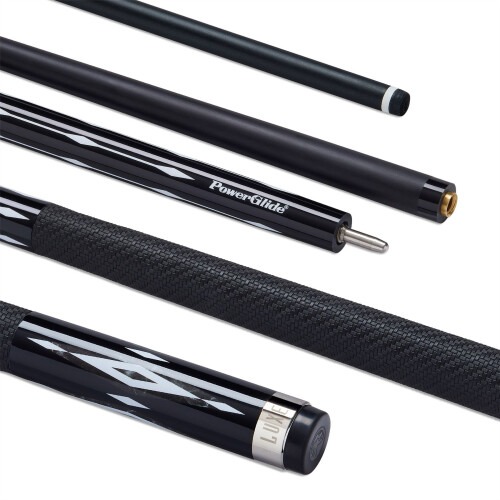 PowerGlide Luxe Carbon Pool Cue 3K Carbon Composite Leather Grip