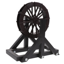 Water Wheel Fountain Set with Realistic Rockery Design for DIY Garden, Fish Tank and Lotus Bowl Decor