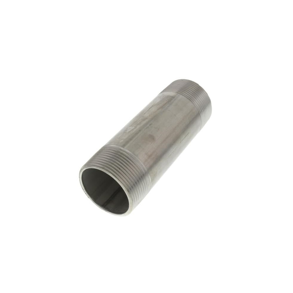 1.5 Inch Stainless Steel Pipe Nipple Schedule 40, Npt Male 5 Inch, Corrosion Resistant 9365369334618