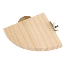 Natural Wood Parrot Perch Stand for Birds – Balance Training Platform and Cage Play Enhancement